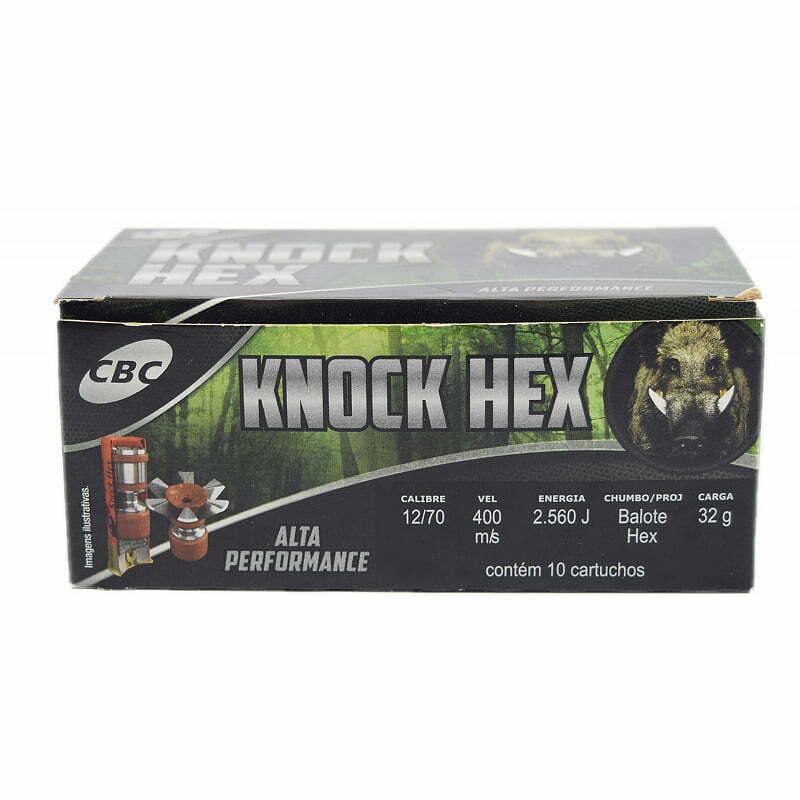Cartucho Cbc 12-70 Balote Knock Hex