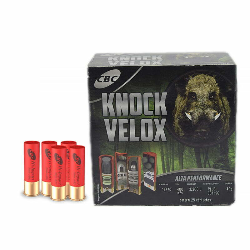 Cartucho Cbc 12-70 Knock Plus – Sg1 + Ch-Sg