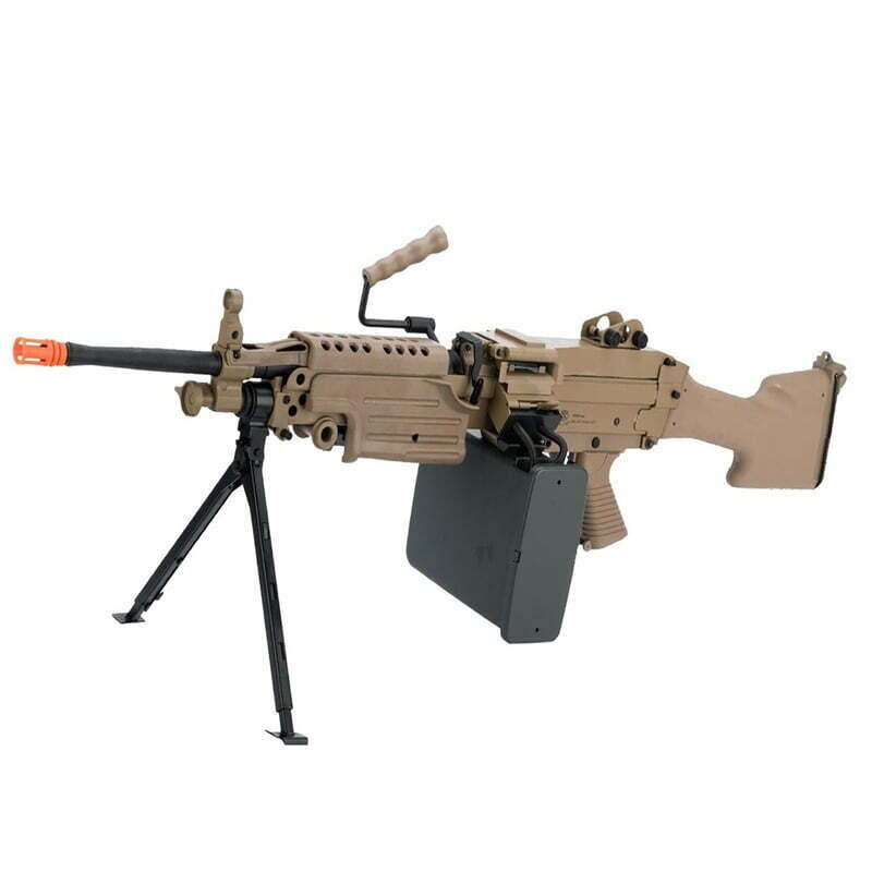 Metralhadora CYBERGUN HMG FN HERSTAL M249 MKII Full Metal Tan