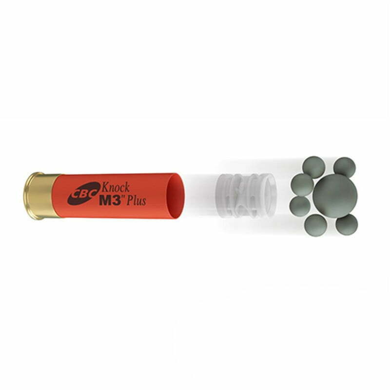Munição CBC Cartucho 12-76-2 Knock M3 Plus – Sg1 + Ch-Sg 3