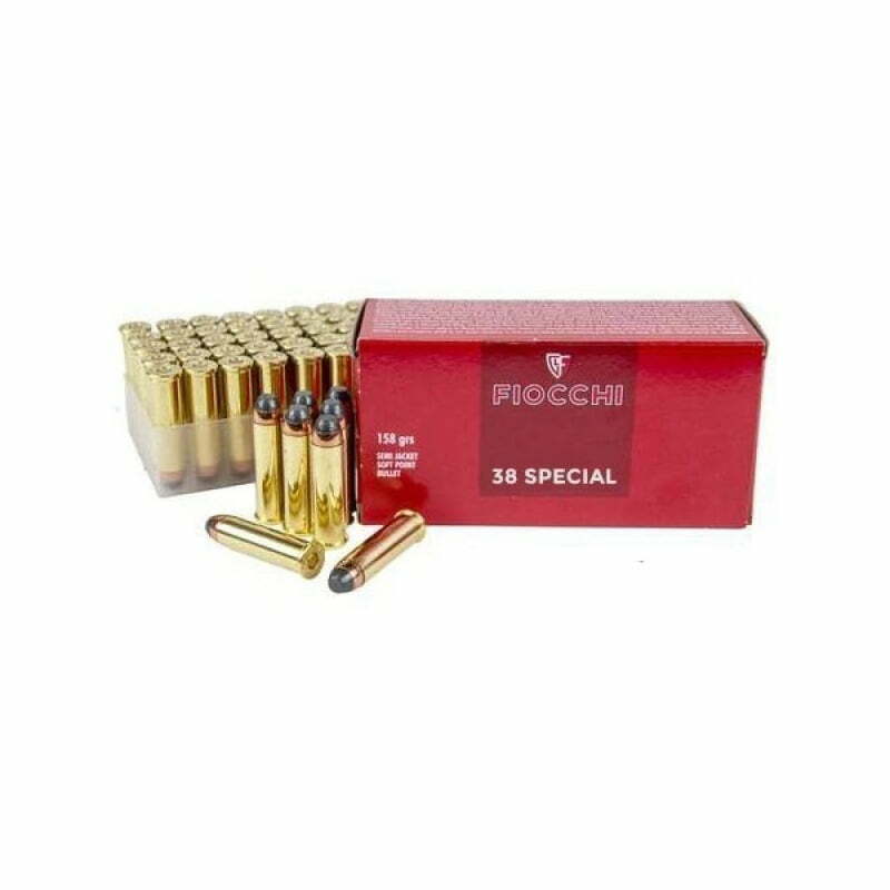 Munição Fiocchi 38 SPL SJSP 158gr – Cx 50