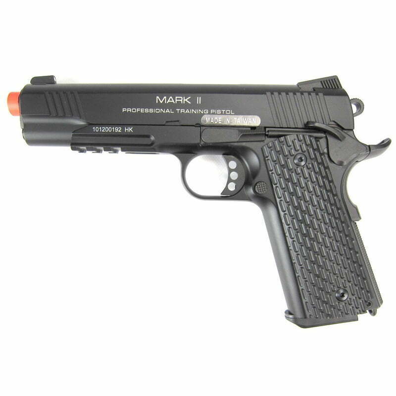 Pistola KWA 1911 MARK II PTP GBB Full Metal Preta