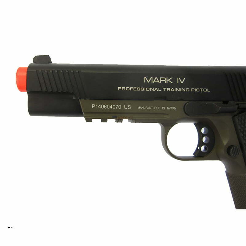 Pistola KWA 1911 MARK IV PTP GBB Ful Metal Verde2