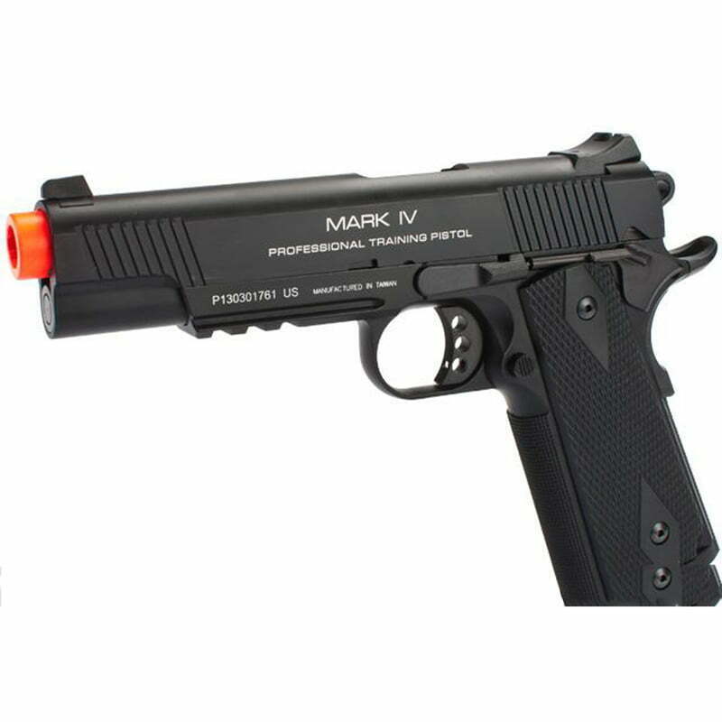 Pistola KWA 1911 MARK IV PTP GBB Full Metal Preta 3