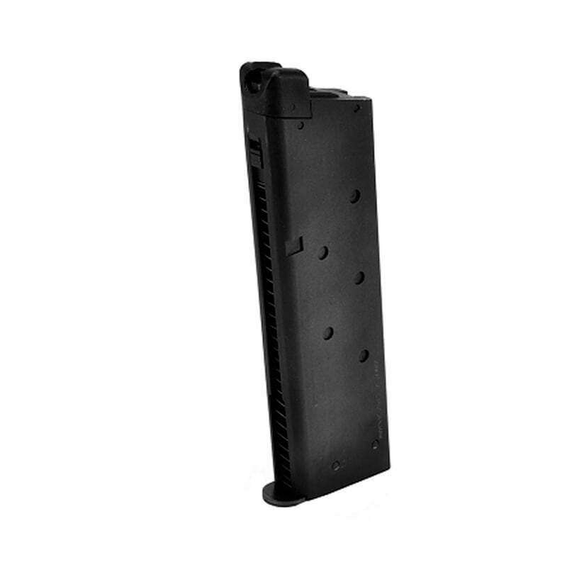 Pistola KWA M1911 A1 GBB Full Metal Preta + Magazine KWA 1911 A1 GBB 21 bbs Preta346