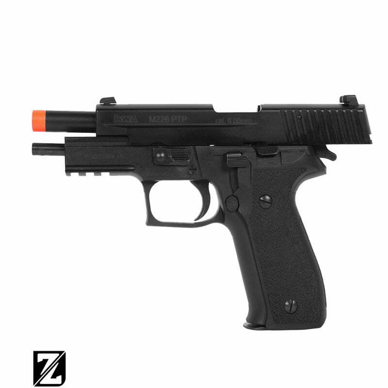 Pistola KWA M226 PTP GBB Full Metal Preta 33