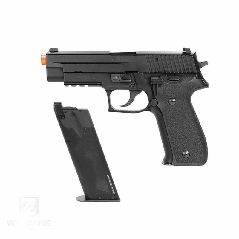 Pistola KWA M226 PTP GBB Full Metal Preta +Magazine KWA M226 NS2 GBB 25 bbs Preta
