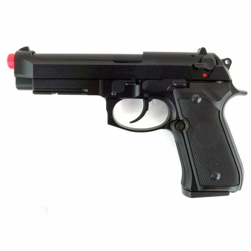 Pistola KWA M9 PTP Tactical GBB Full Metal Preta