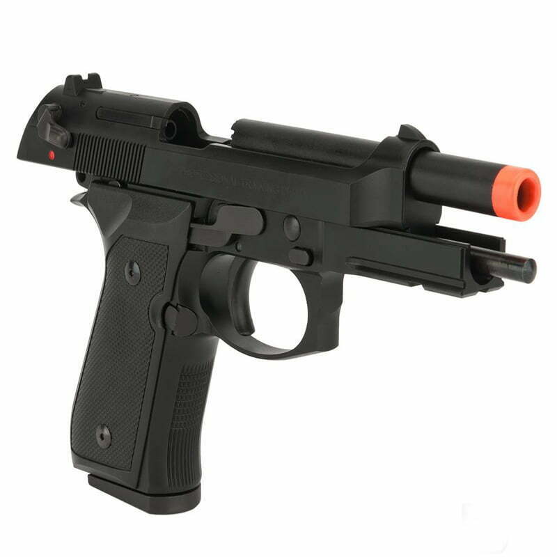 Pistola KWA M9 PTP Tactical GBB Full Metal Preta 2