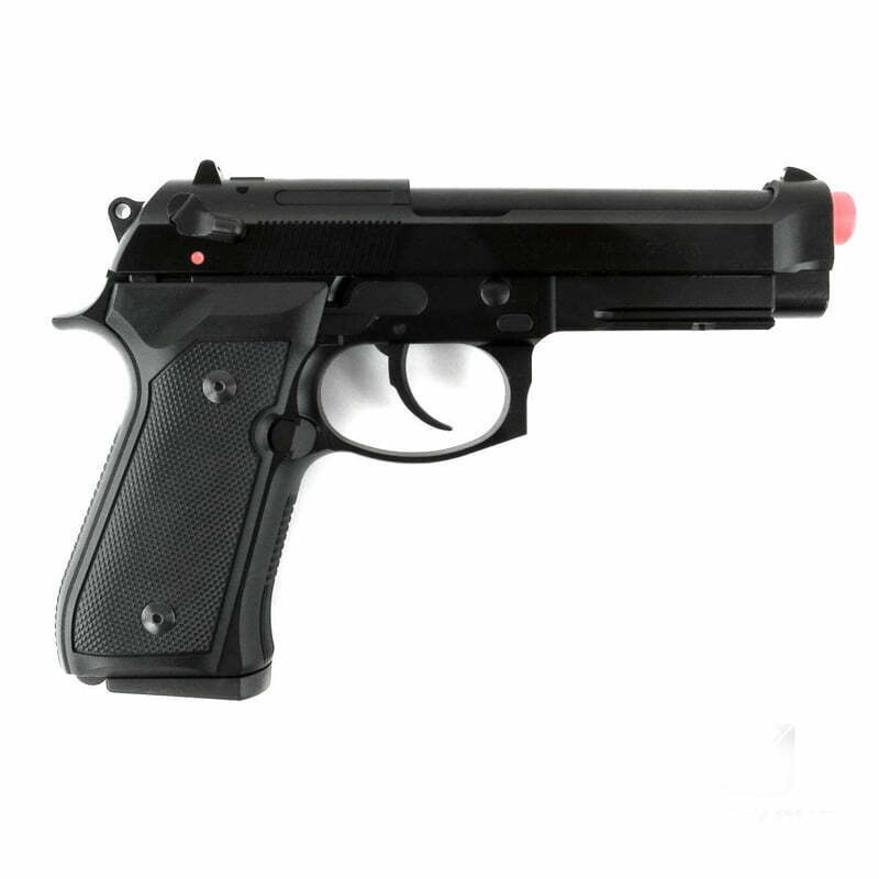Pistola KWA M9 PTP Tactical GBB Full Metal Preta 3
