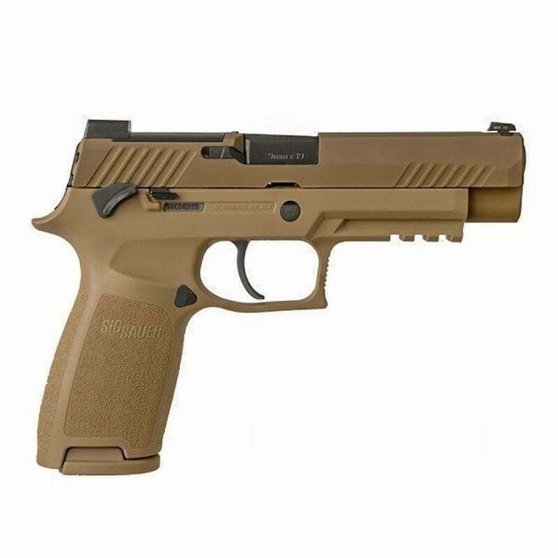 Pistola SIG SAUER P320 M17 Com Trava 9mm Luger Aço Polímero Coyote