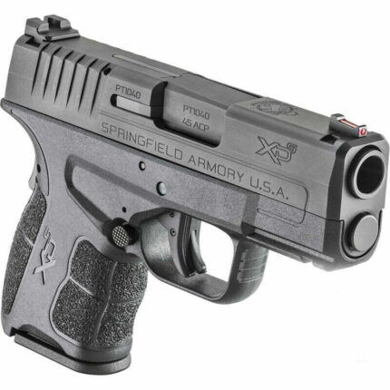 Pistola Springfield Armory .45 XD-S Mod.2 3.3″ Single Stack Aço Carbono Fosco