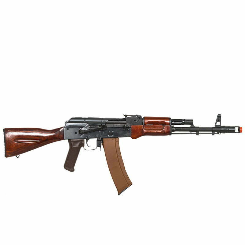 Rifle E&L Spartan AK74 N AEG Full Metal Preta Madeira 2