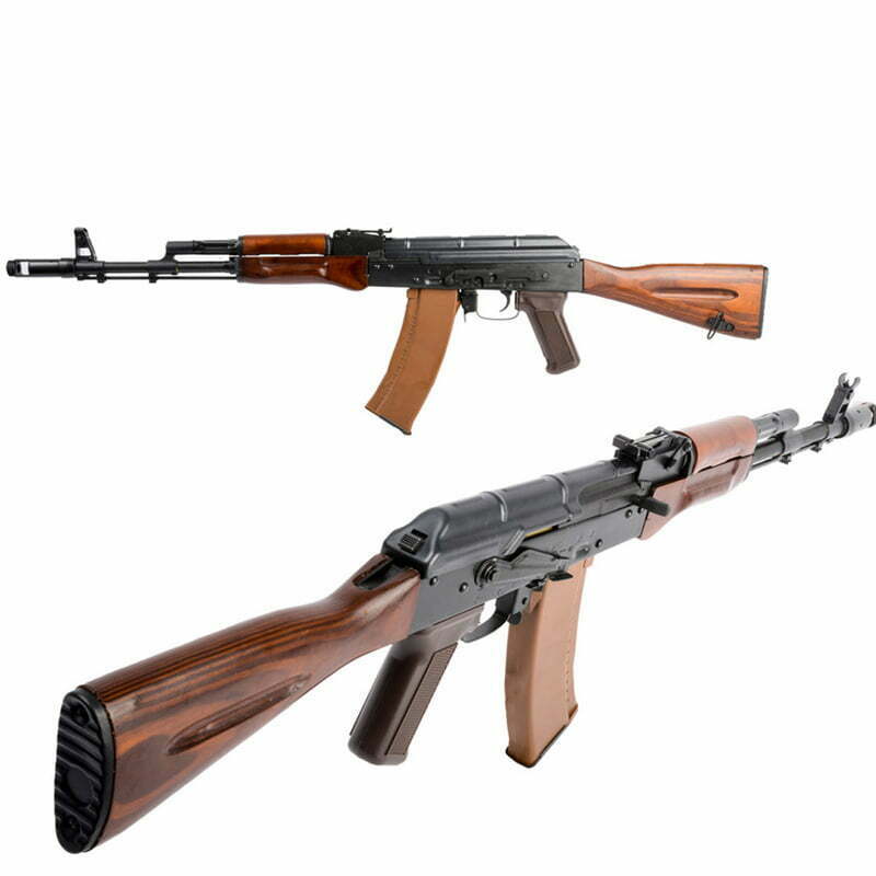 Rifle E&L Spartan AK74 N AEG Full Metal Preta / Madeira - Comprar