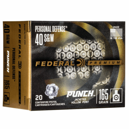 Munição Federal .40S&W JHP Punch 165gr Cx.20un