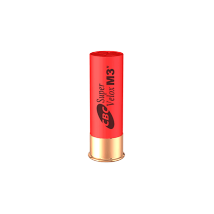 Cartucho CBC .12GA [76,2mm] Super Velox CH-3T M3″ Cx.25un