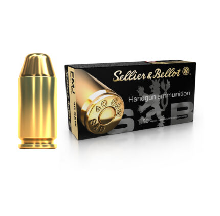 Munição Sellier & Bellot .40S&W FMJ 165gr Cx.50un