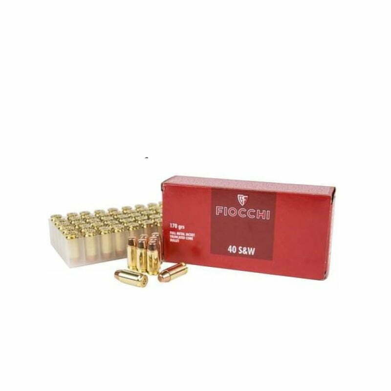 Munição Fiocchi 40 S&W 170gr FMJTC – Cx 50