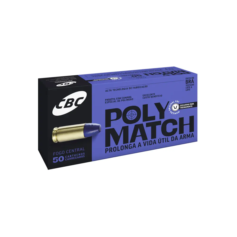 Munição CBC Calibre .38 SPL LPC 158gr Polymatch Munição CBC Calibre .38 SPL LPC 158gr Polymatch